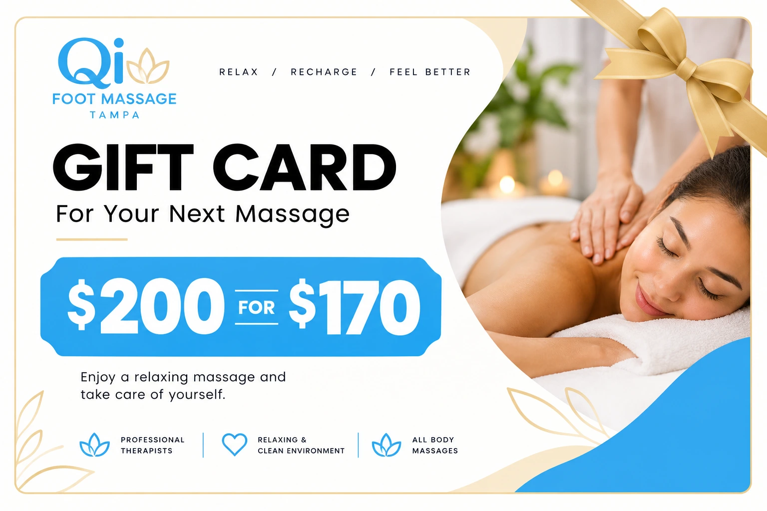 Qi Foot Massage $200 gift card