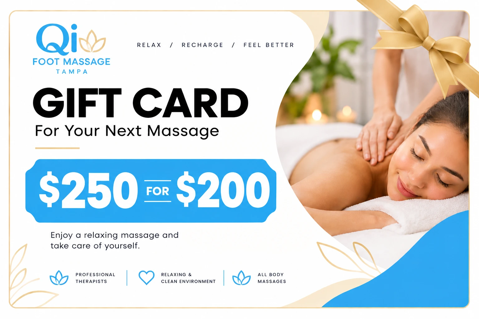 Qi Foot Massage $250 gift card